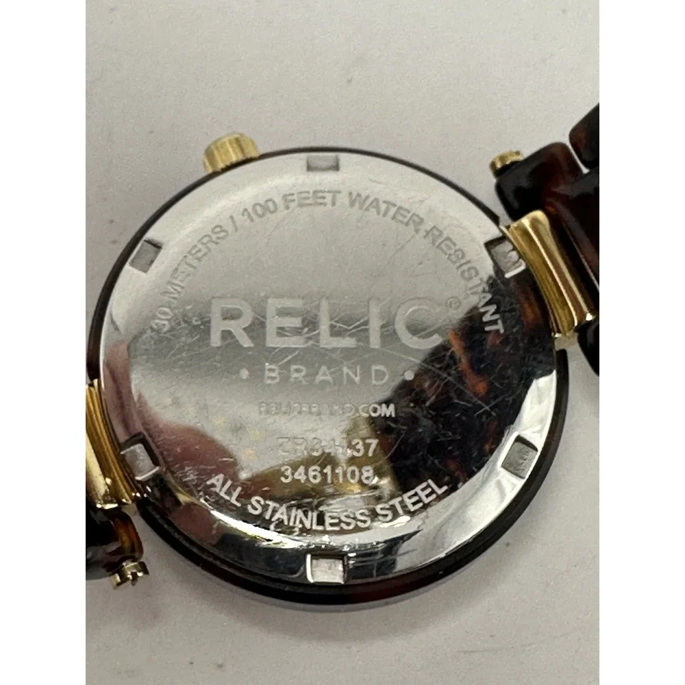 Relic ZR34137 New Battery Ladies MOP Watch 32MM 6.75